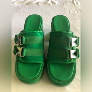 Azalea Wang Green Platform Shoes Size 41